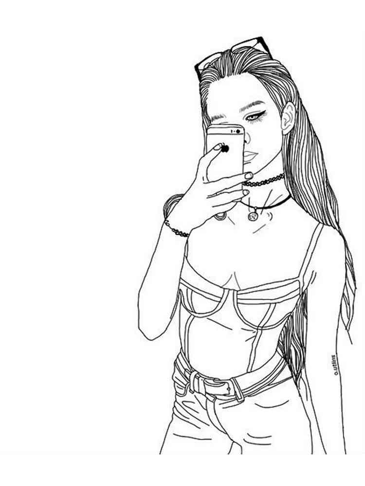 beautiful girl coloring pages printable