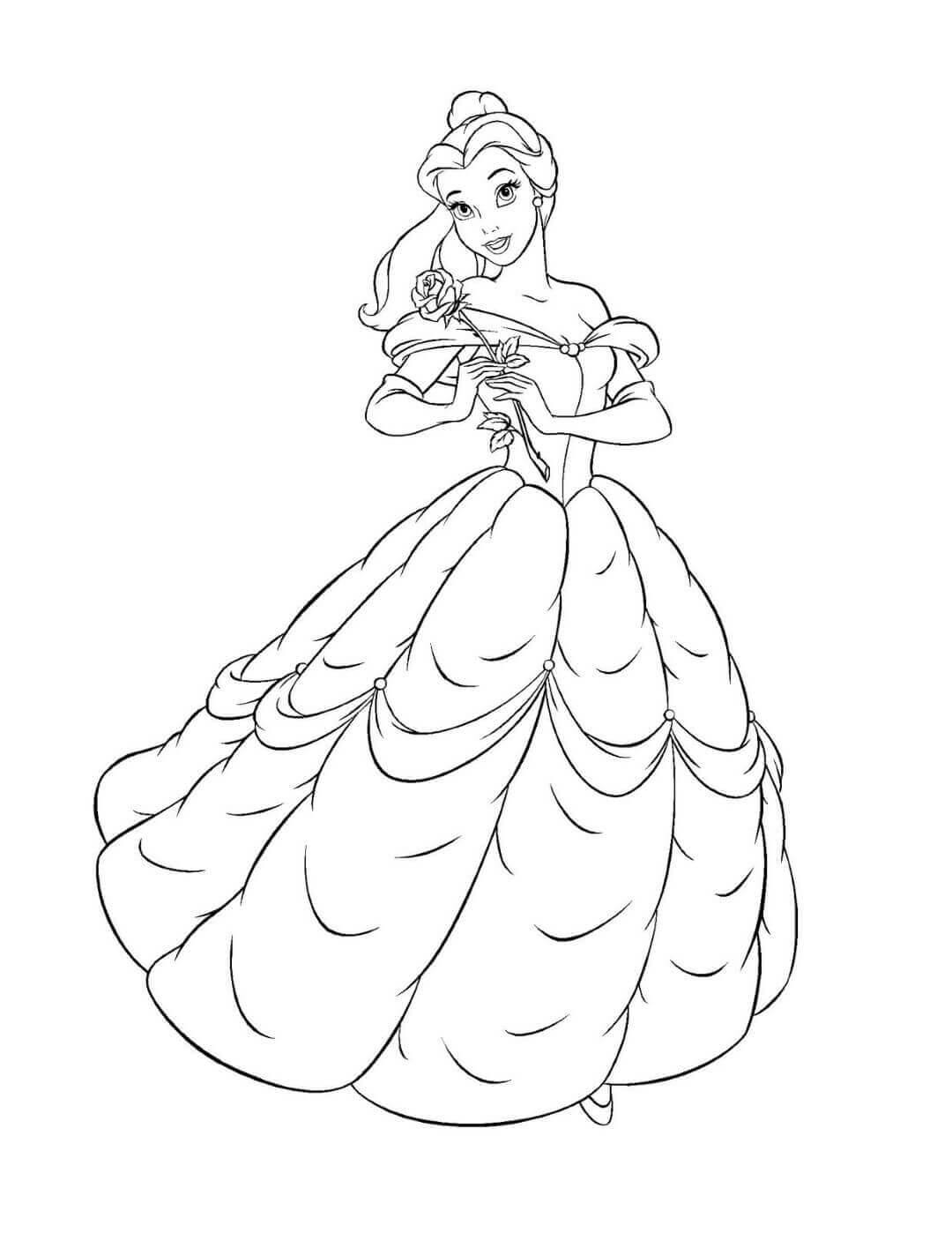 Belle Coloring Pages Printable Coloring Pages FREE