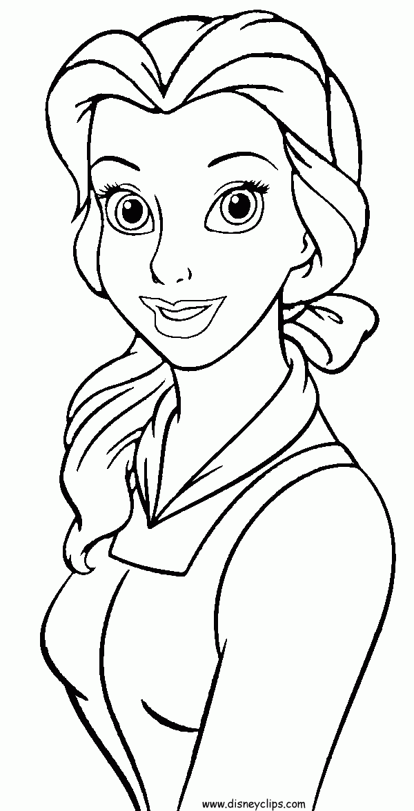 Belle Coloring Pages Printable Disney Princess Coloring Pages The 