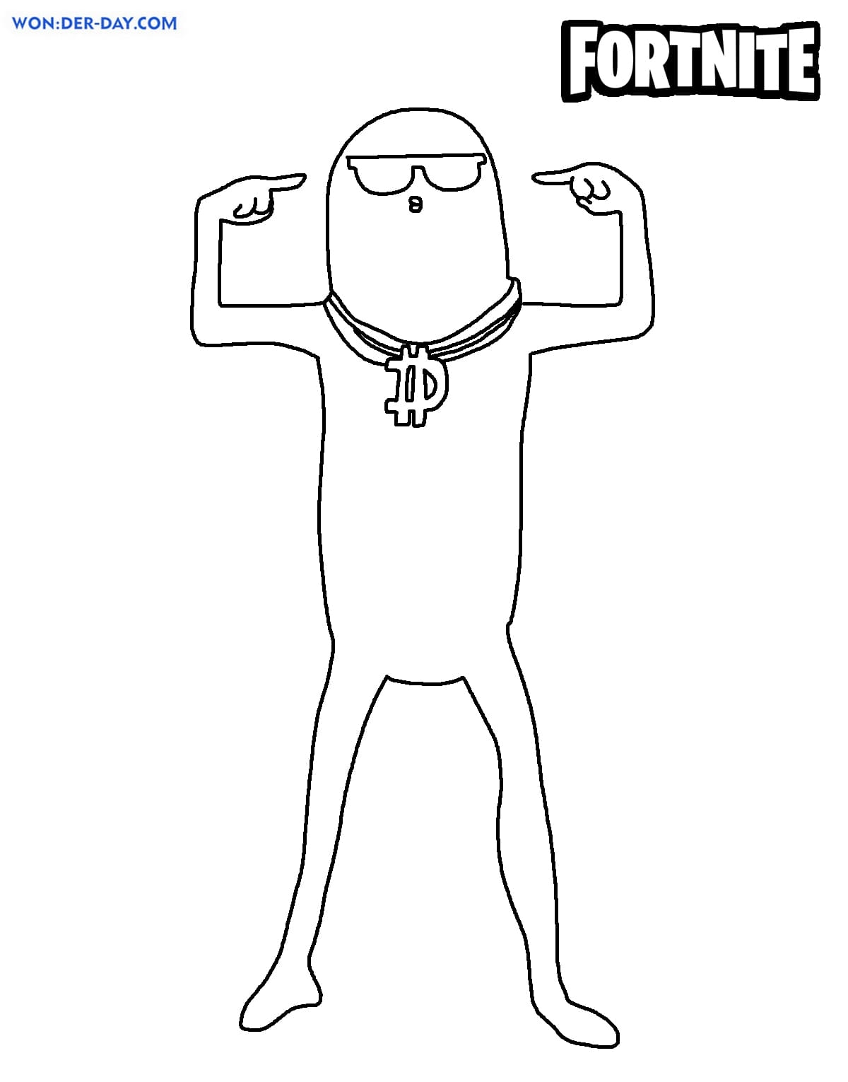 big dill Fortnite coloring pages big dill Fortnite coloring pages