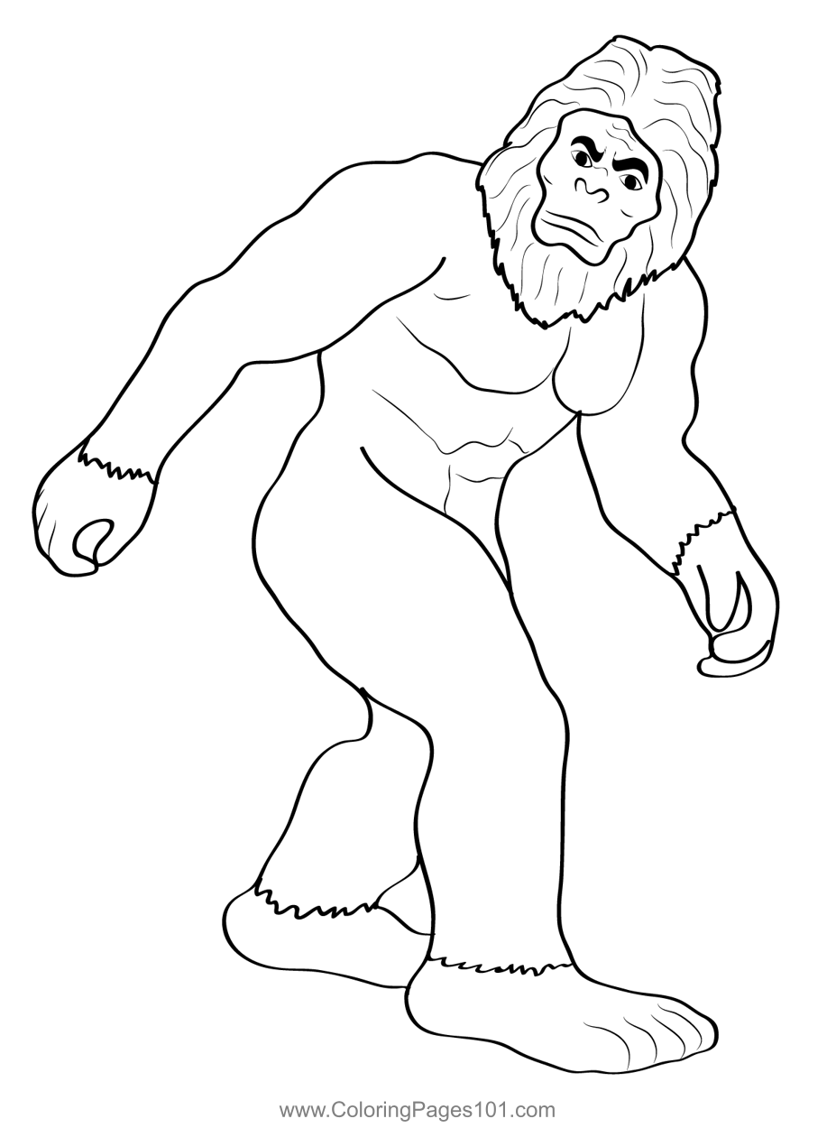 Bigfoot 2 Coloring Page For Kids Free Bigfoots Printable Coloring Bigfoot 2 Coloring Page For Kids Free Bigfoots Printable Coloring