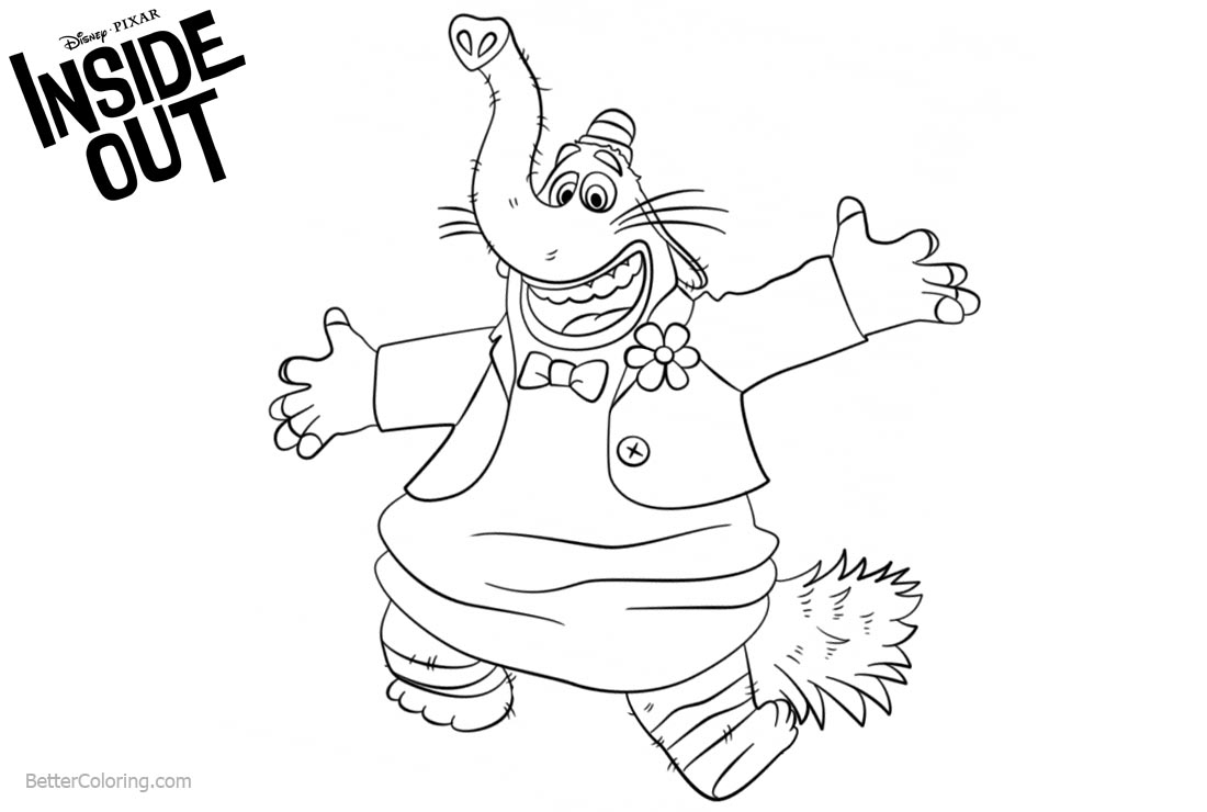 Bing Bong From Inside Out Coloring Pages Free Printable Coloring Pages