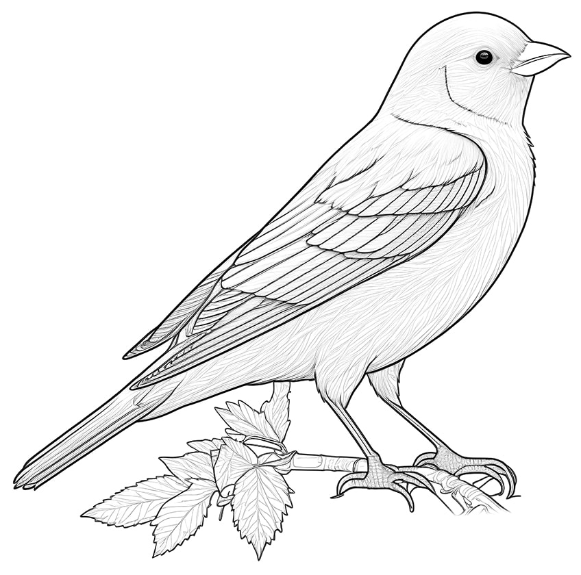 Bird Coloring Pages For Adults