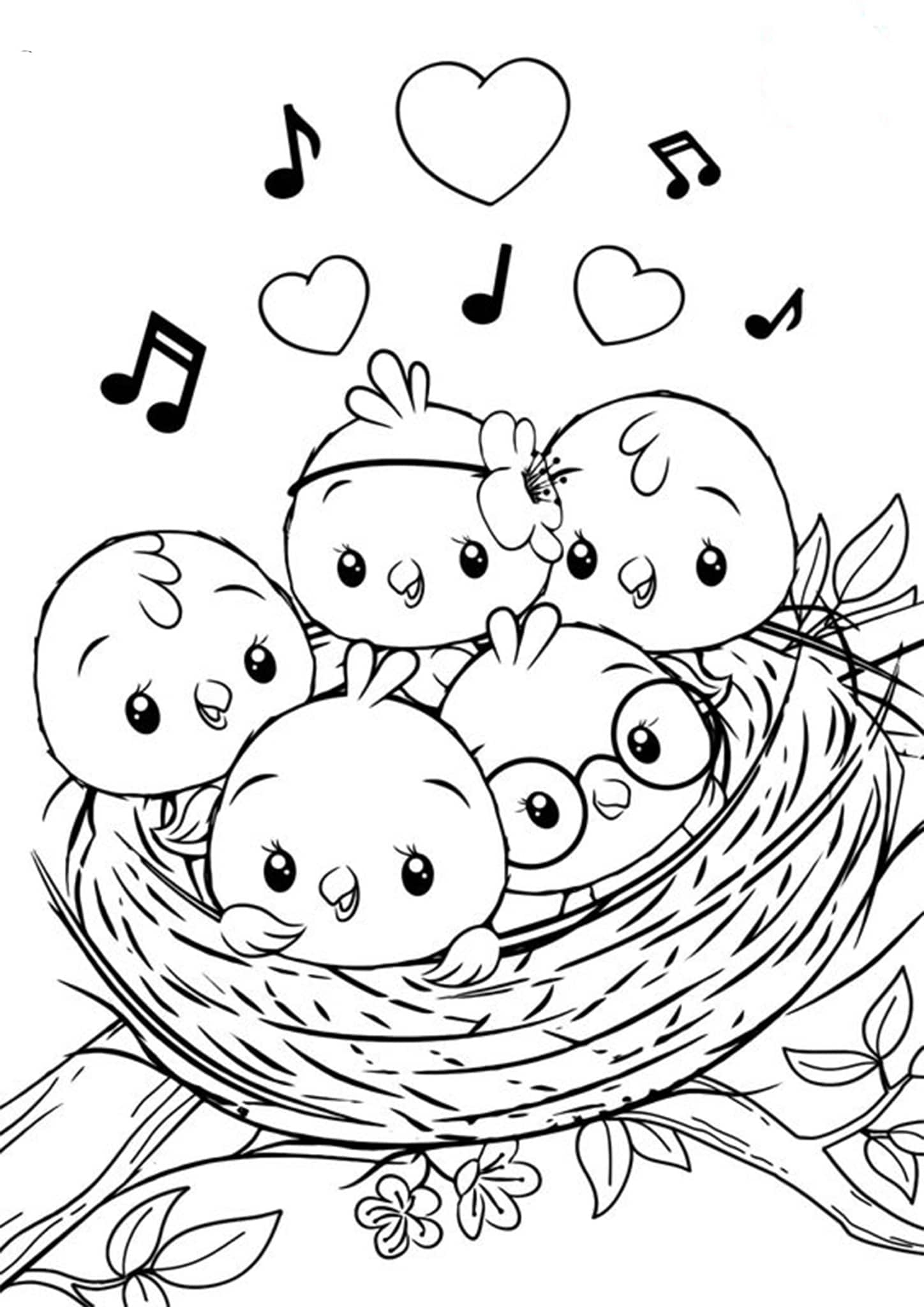 free printable bird coloring page free printable bird coloring page