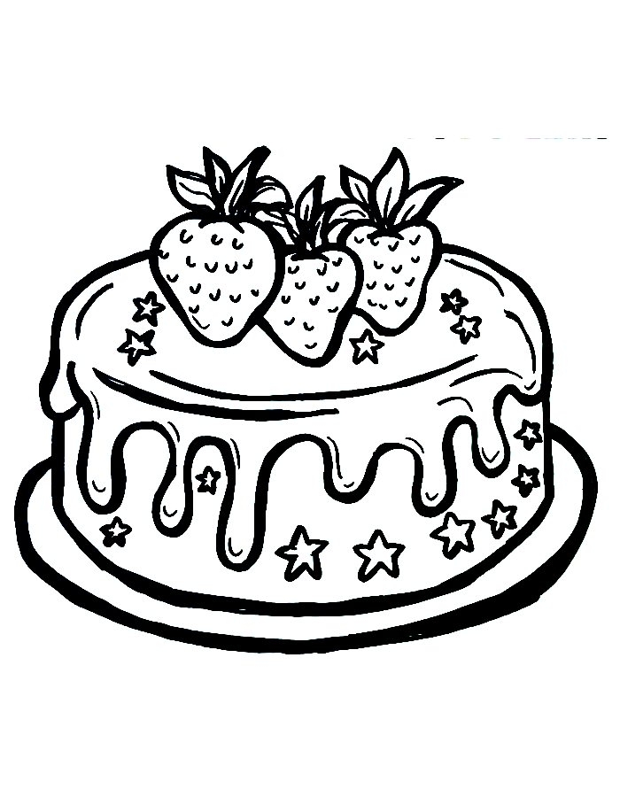 Birthday Cake Coloring Pages Free Printable PDF Sheets Birthday Cake Coloring Pages Free Printable PDF Sheets