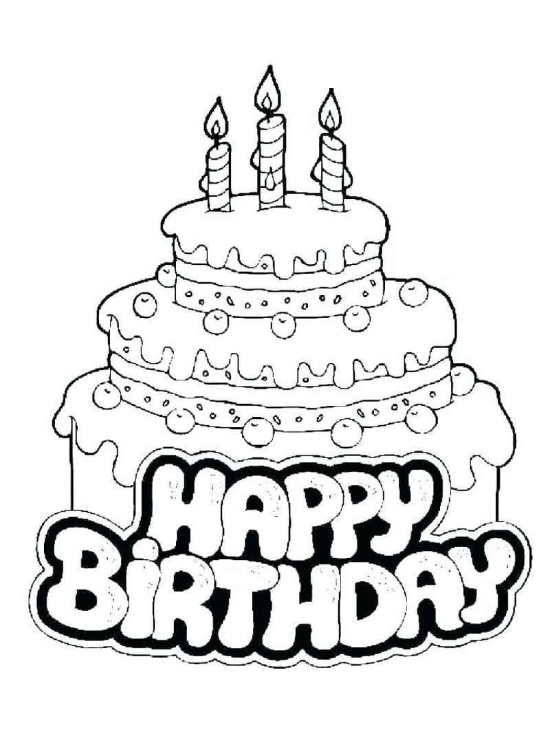 cake coloring pages pdf cake coloring pages pdf