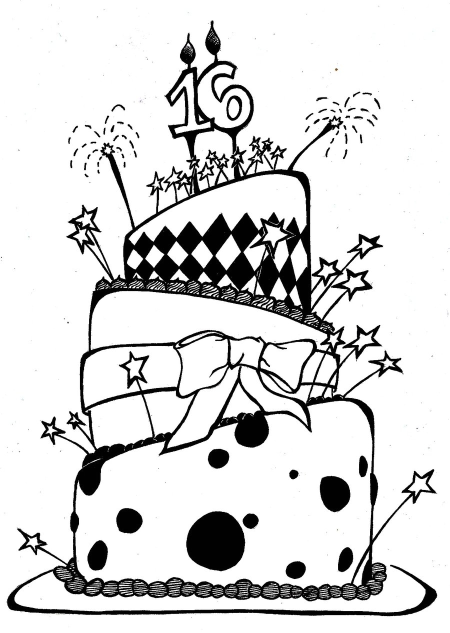 free printable birthday cake drawing free printable birthday cake drawing