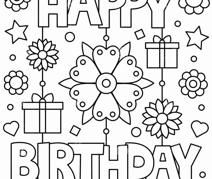 Birthday Cards Printable Colorable Free Free Printable Card