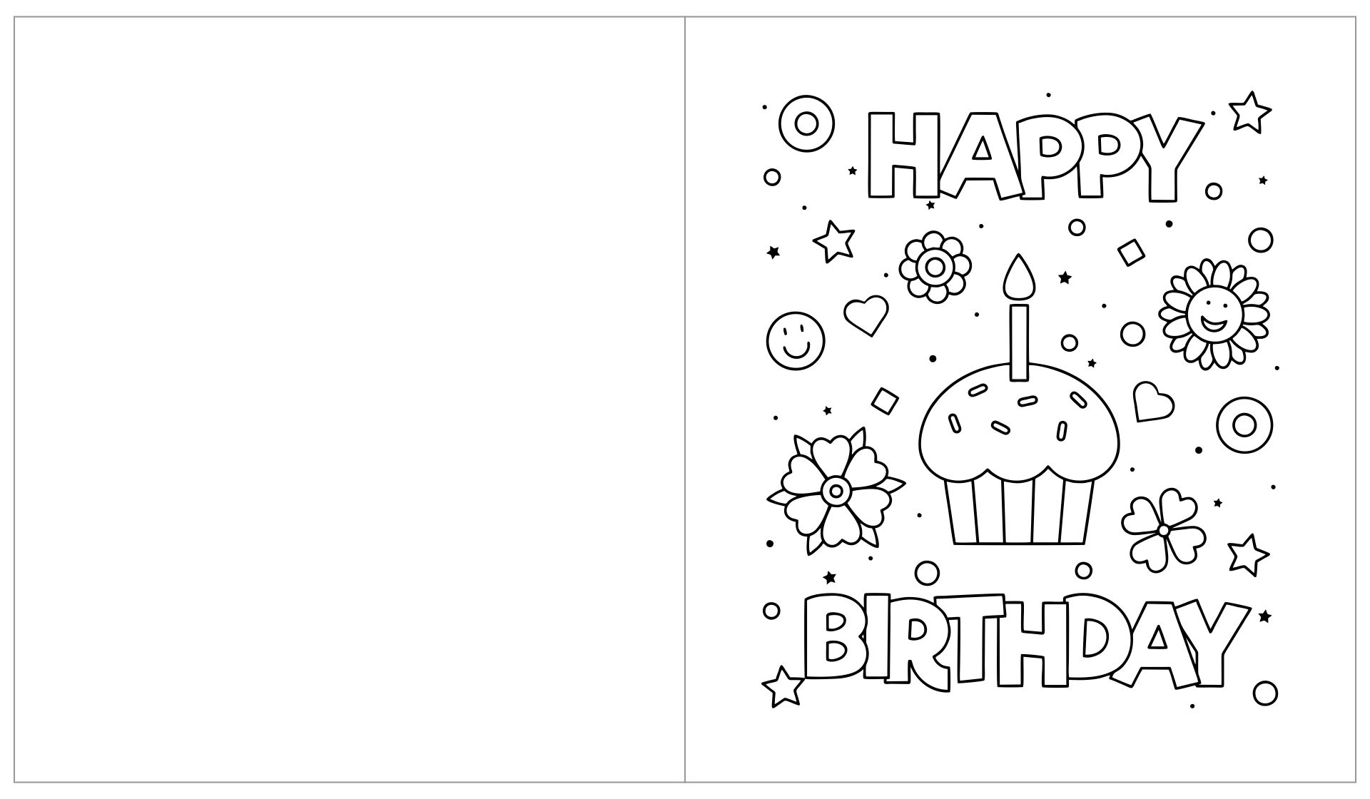 Birthday Cards To Color 12 Free PDF Printables Printablee Birthday Cards To Color 12 Free PDF Printables Printablee