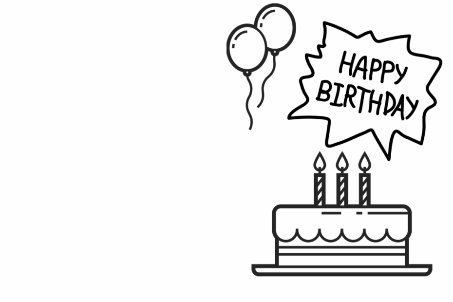 Birthday Cards To Color Printable