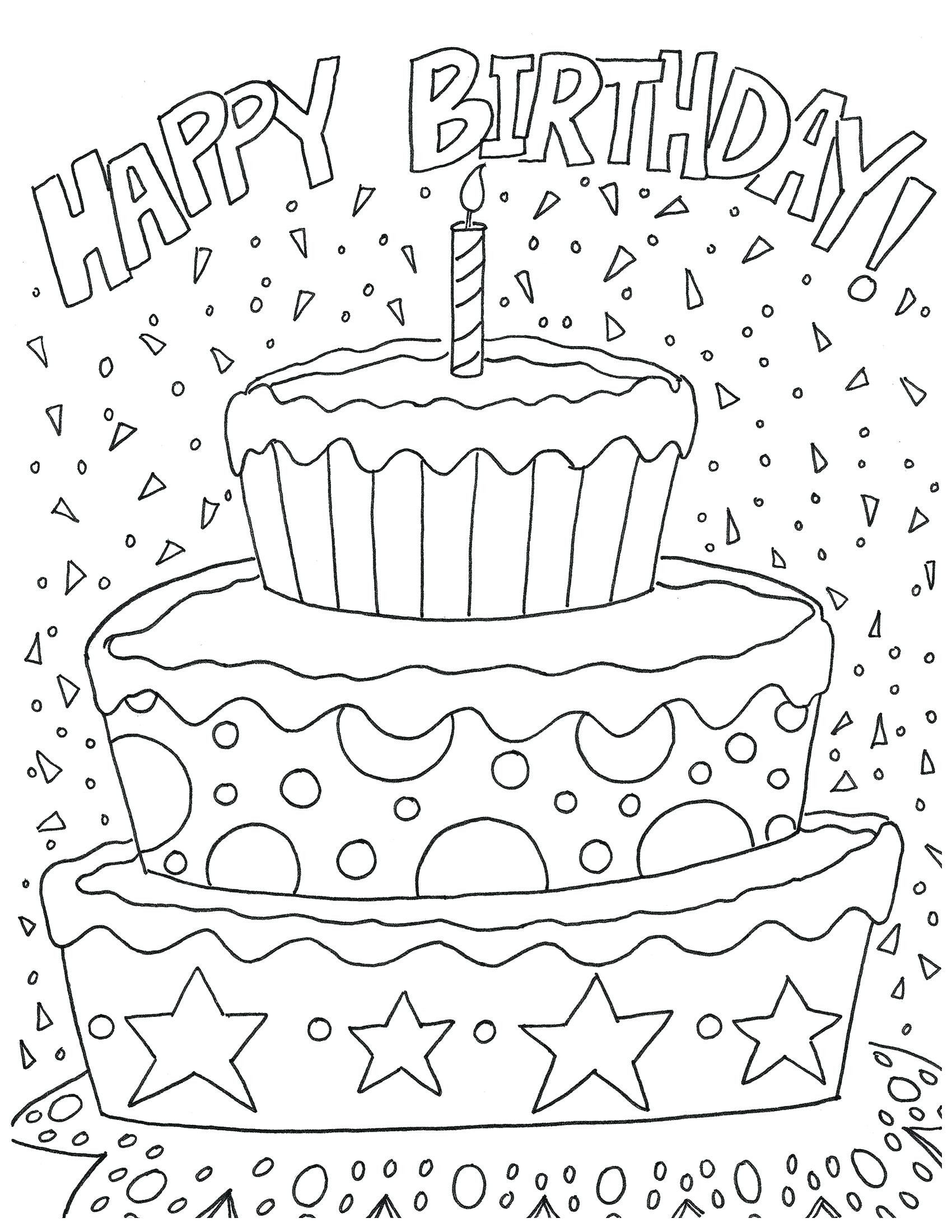 Birthday Coloring Pages For Adults At GetColorings Free Printable Birthday Coloring Pages For Adults At GetColorings Free Printable