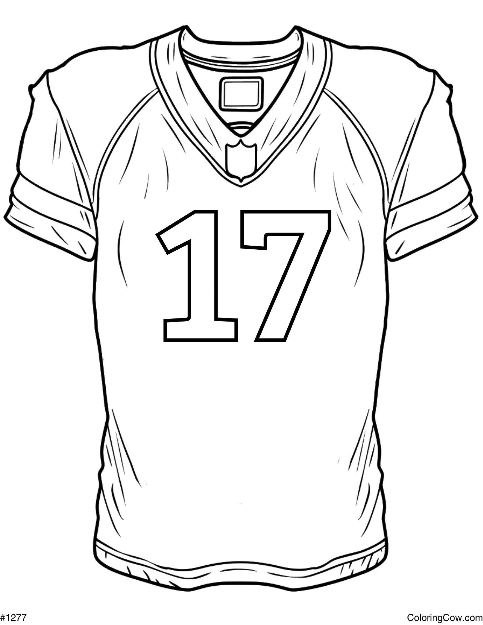 Blank Football Jersey Coloring Page Blank Football Jersey Coloring Page