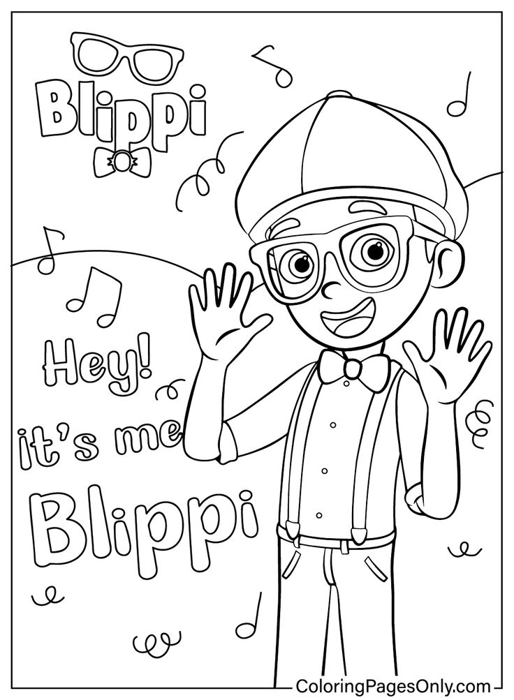 Blippi Coloring Pages Coloring Pages For Kids And Adults Coloring 