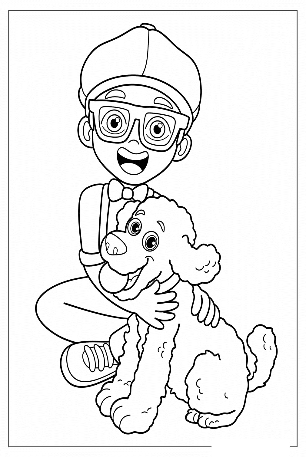 Blippi Coloring Sheet Free Printable Coloring Pages