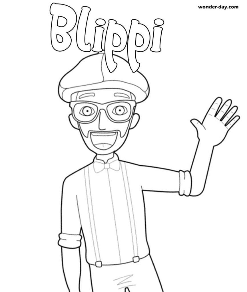Blippi Fire Truck Coloring Pages Warehouse Of Ideas
