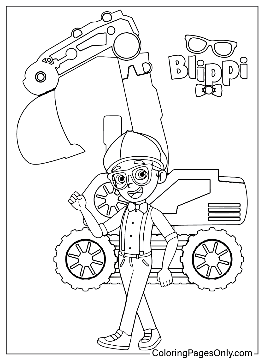 Blippi Printable Coloring Pages NBKomputer