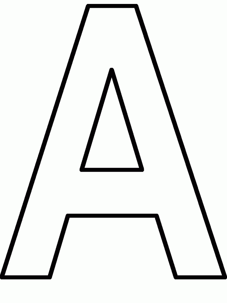 Block Letter Coloring Pages Coloring Home
