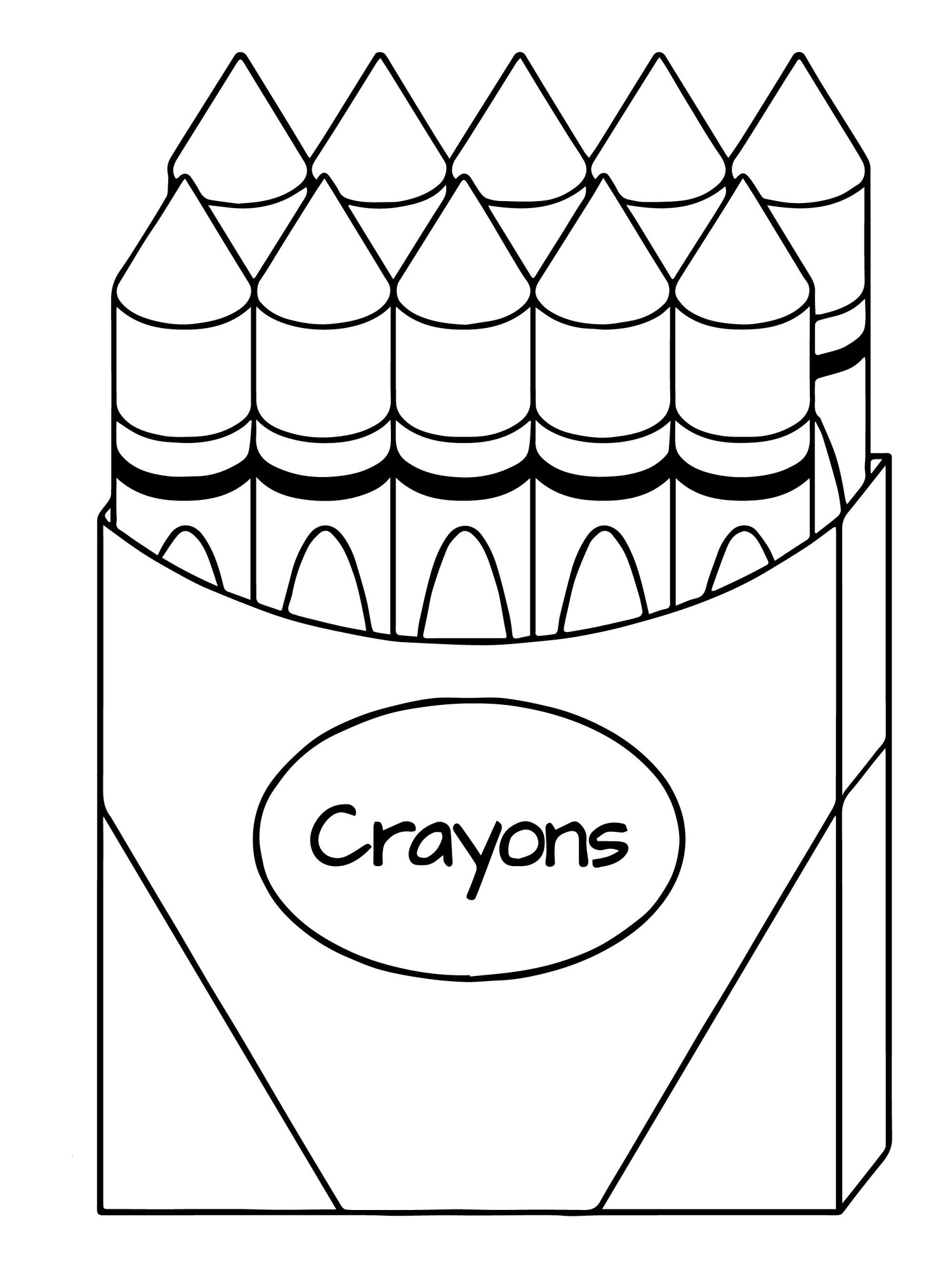 Blue Crayon Coloring Pages Coloring Nation