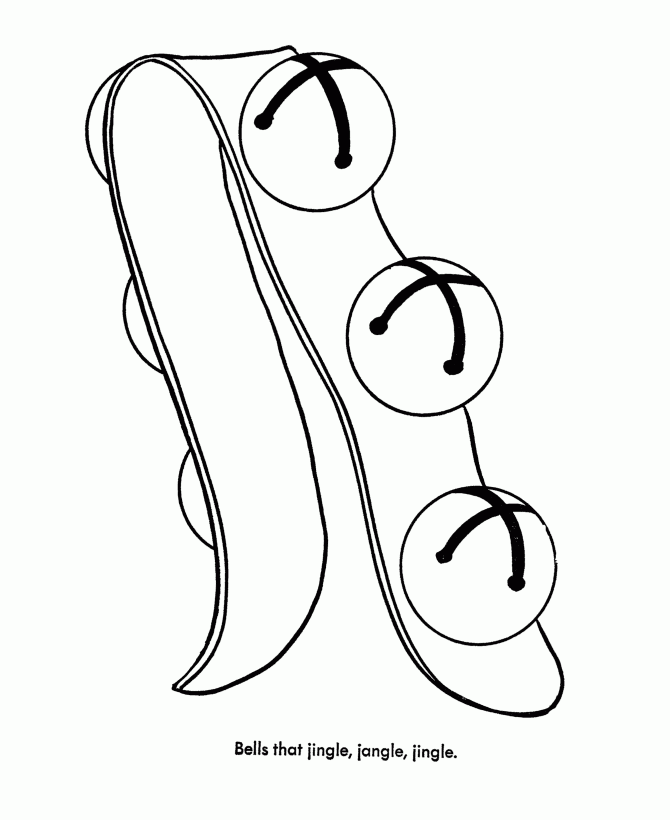 jingle bells coloring page jingle bells coloring page