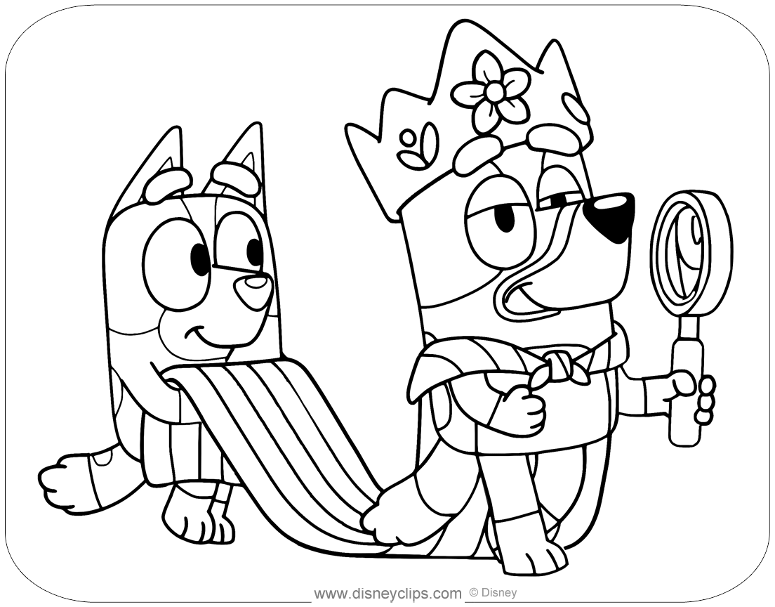 Bluey And Bingo Disney Coloring Pages Hello Kitty Coloring Family Bluey And Bingo Disney Coloring Pages Hello Kitty Coloring Family
