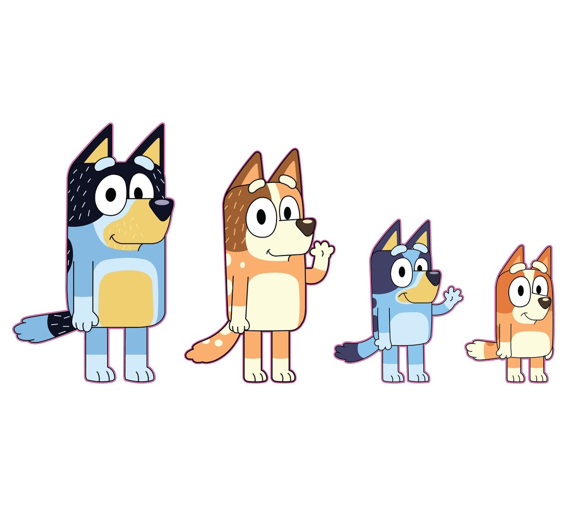 free printable bluey characters free printable bluey characters