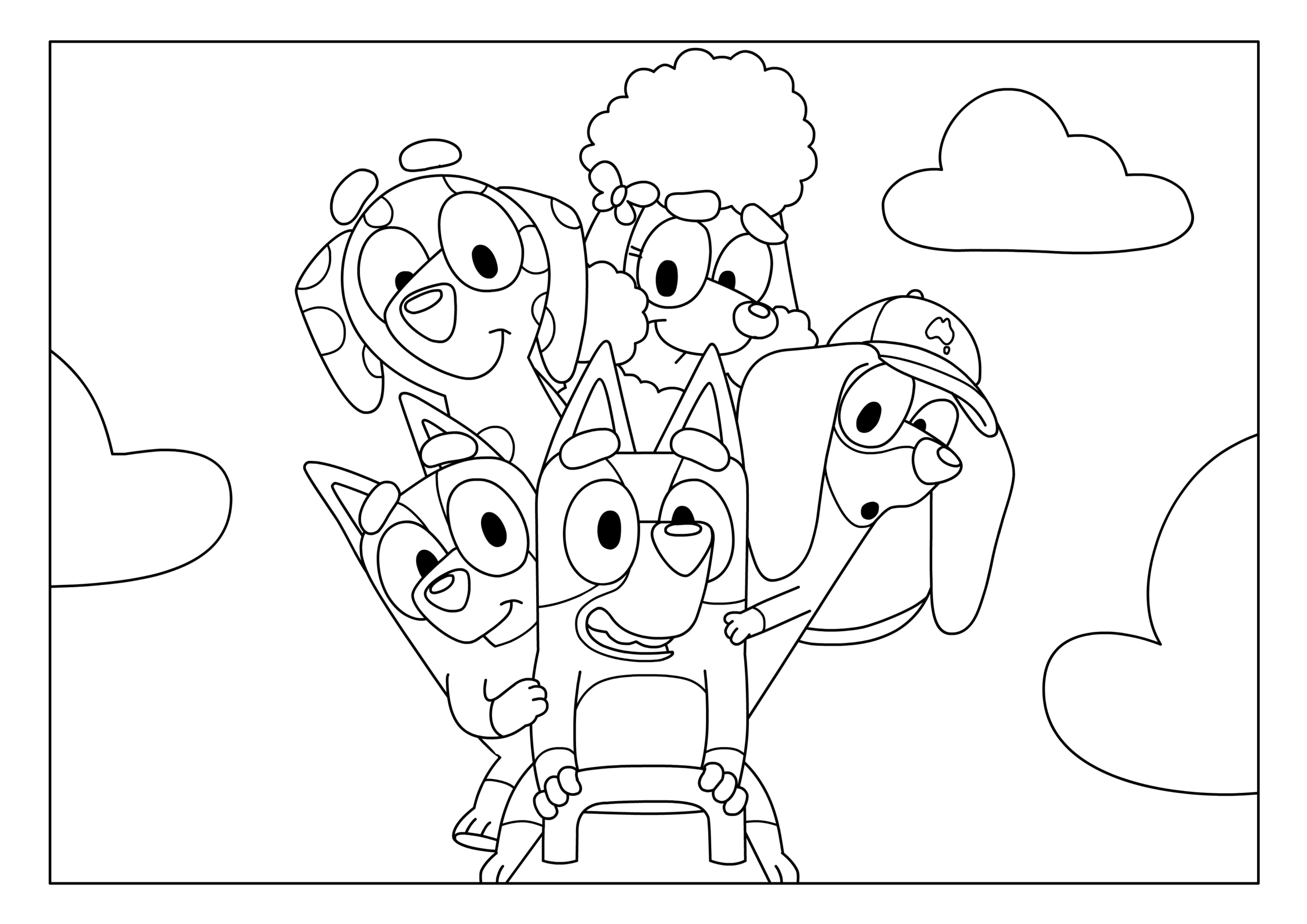 Bluey Coloring Pages Coloring Home Bluey Coloring Pages Coloring Home
