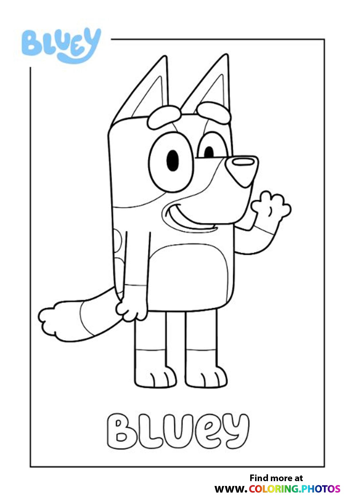 Bluey Coloring Pages For Kids Free And Easy Print Or Download Bluey Coloring Pages For Kids Free And Easy Print Or Download