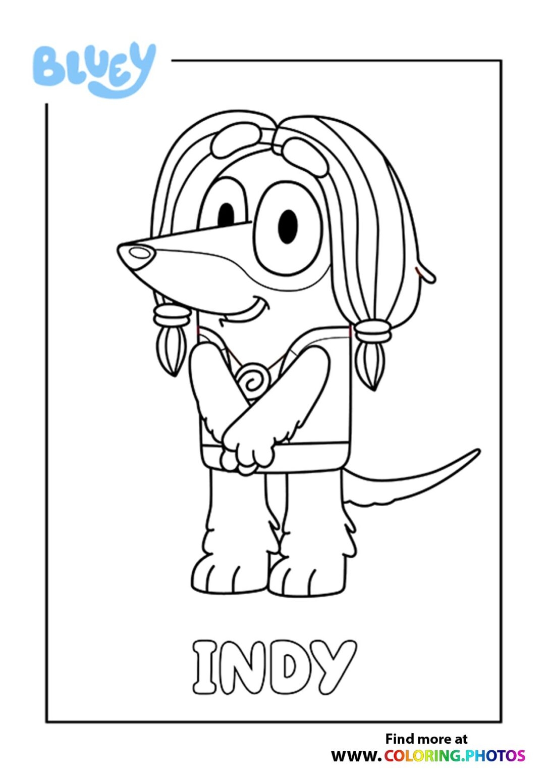 bluey coloring pages by number