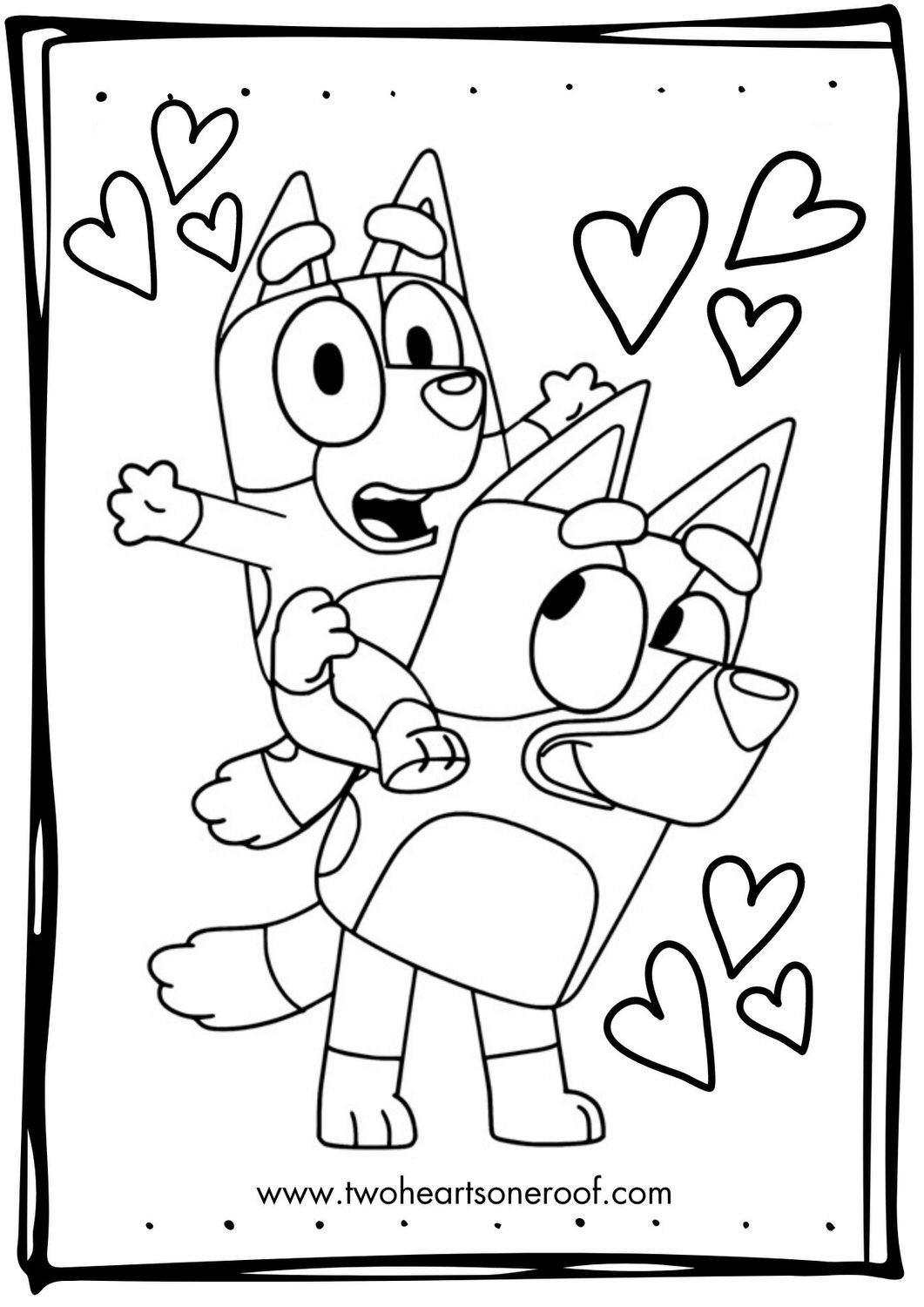 Bluey Colouring Pages FREE Printables Two Hearts One Roof Bluey Colouring Pages FREE Printables Two Hearts One Roof