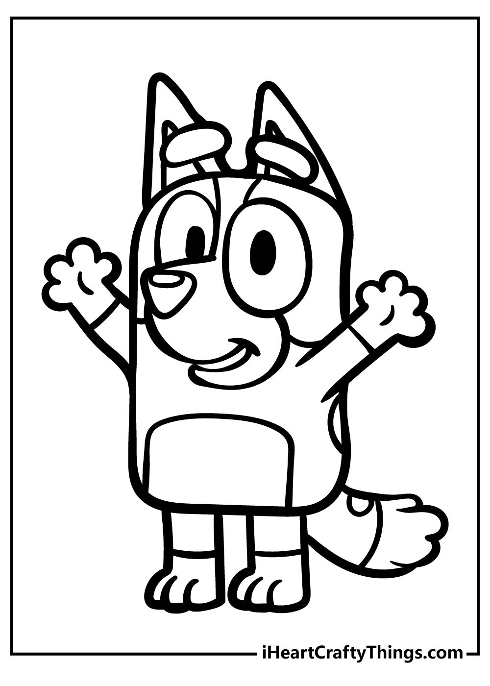 Bluey Winter Coloring Page Artofit Bluey Winter Coloring Page Artofit