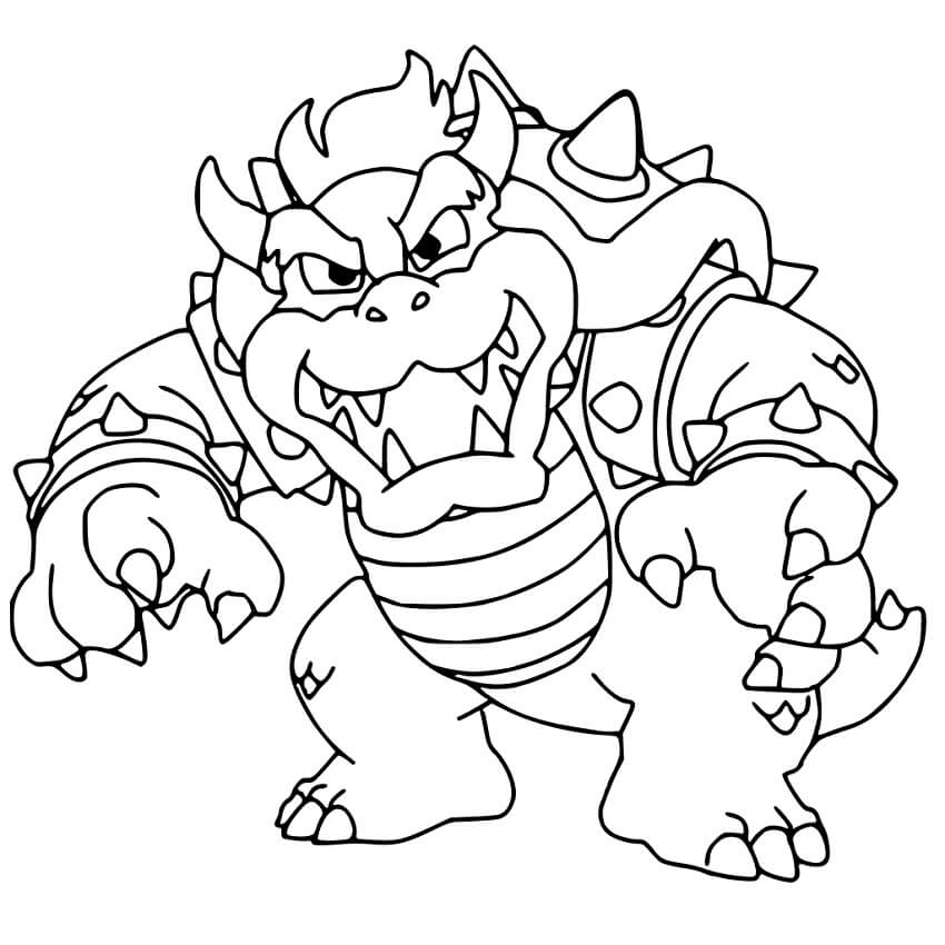 Bowser Coloring Page Free Printable Coloring Pages For Kids Bowser Coloring Page Free Printable Coloring Pages For Kids