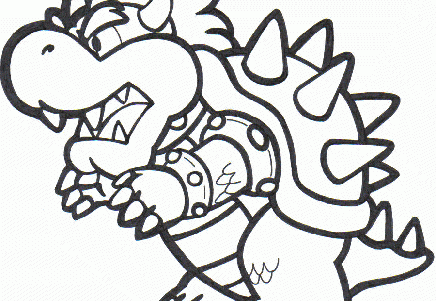 Bowser Printable Coloring Pages Coloring Nation