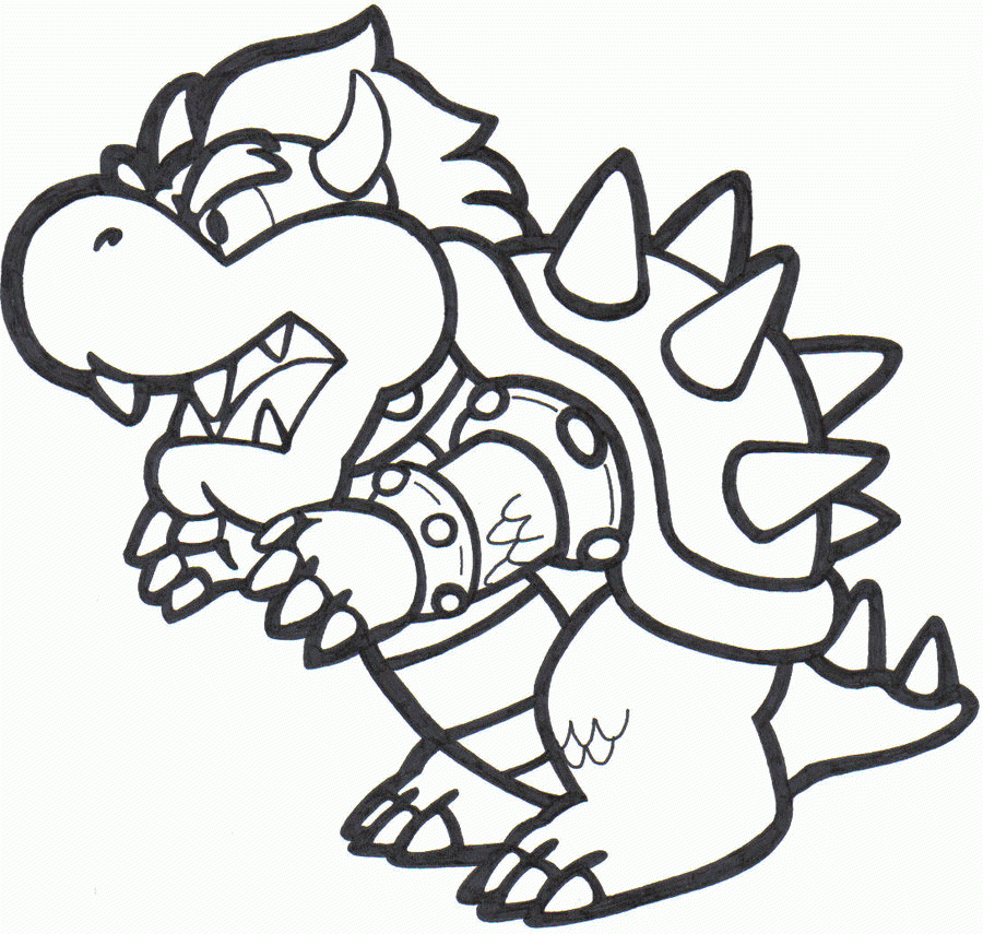 Bowser Printable Coloring Pages Coloring Nation Bowser Printable Coloring Pages Coloring Nation