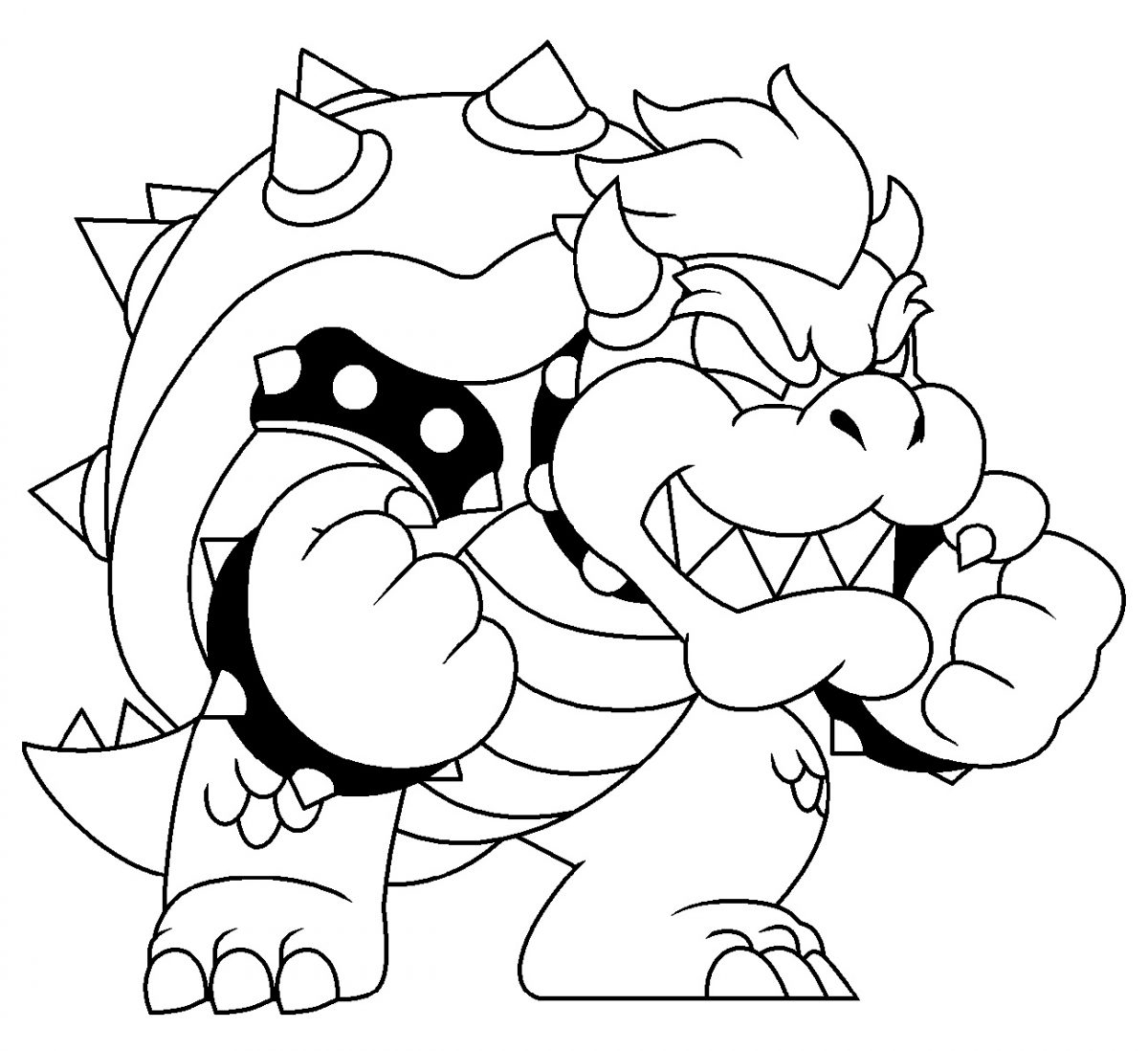 Bowser Printable Coloring Sheet Dev onallcylinders