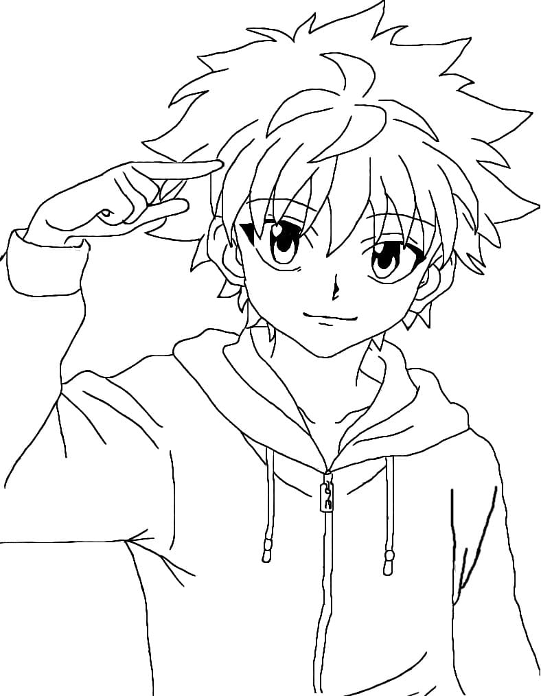 anime coloring pages for boys