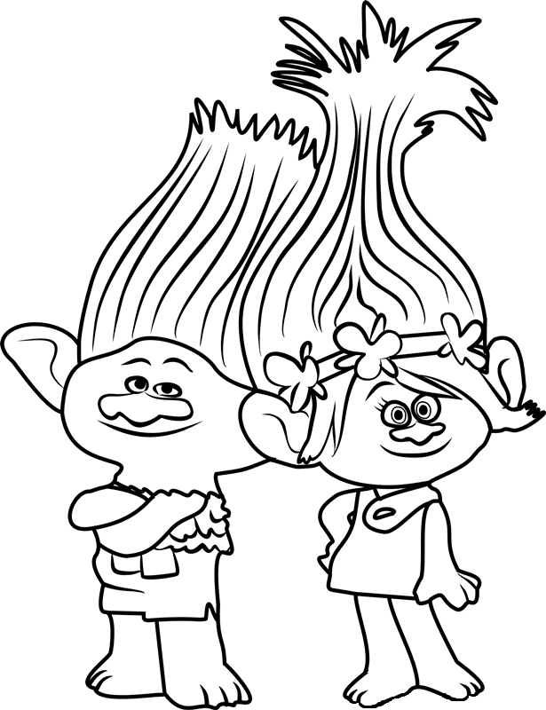 Branch And Princess Poppy Coloring Page Free Printable Coloring Pages Branch And Princess Poppy Coloring Page Free Printable Coloring Pages