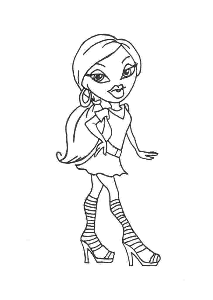 Bratz christmas coloring pages Bratz christmas coloring pages