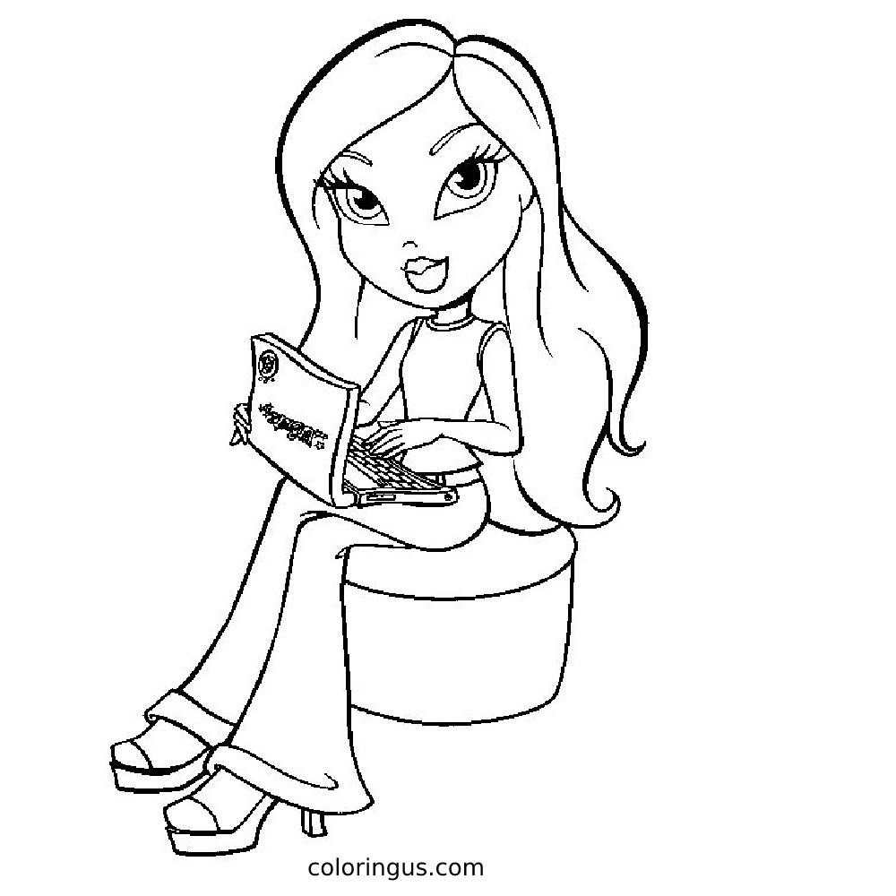 Bratz Coloring Pages Free Printable PDF 