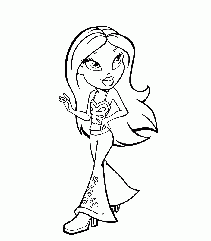 Bratz Dolls Coloring Pages Coloring Home Bratz Dolls Coloring Pages Coloring Home