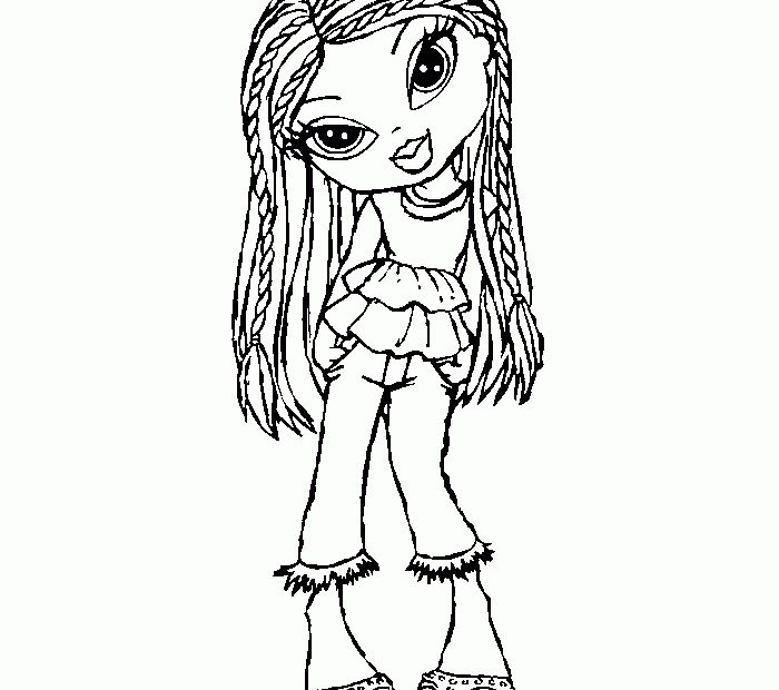 Bratz Dolls Coloring Pages Coloring Home