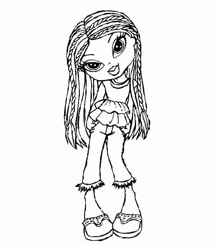 Bratz Dolls Coloring Pages Coloring Home Bratz Dolls Coloring Pages Coloring Home