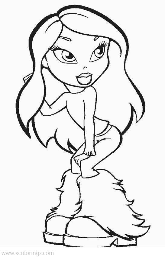 coloring pages of Bratz dolls coloring pages of Bratz dolls