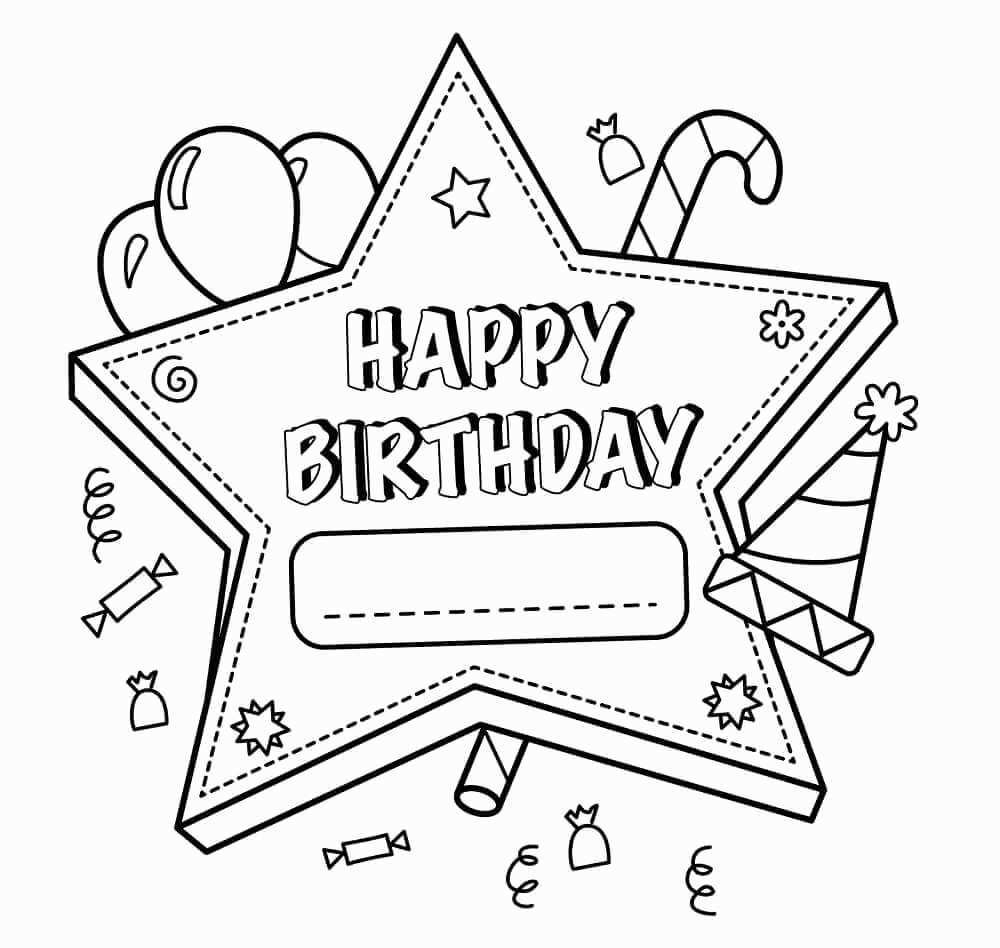 Brilliant Image Of Printable Birthday Coloring Pages Entitlementtrap Brilliant Image Of Printable Birthday Coloring Pages Entitlementtrap