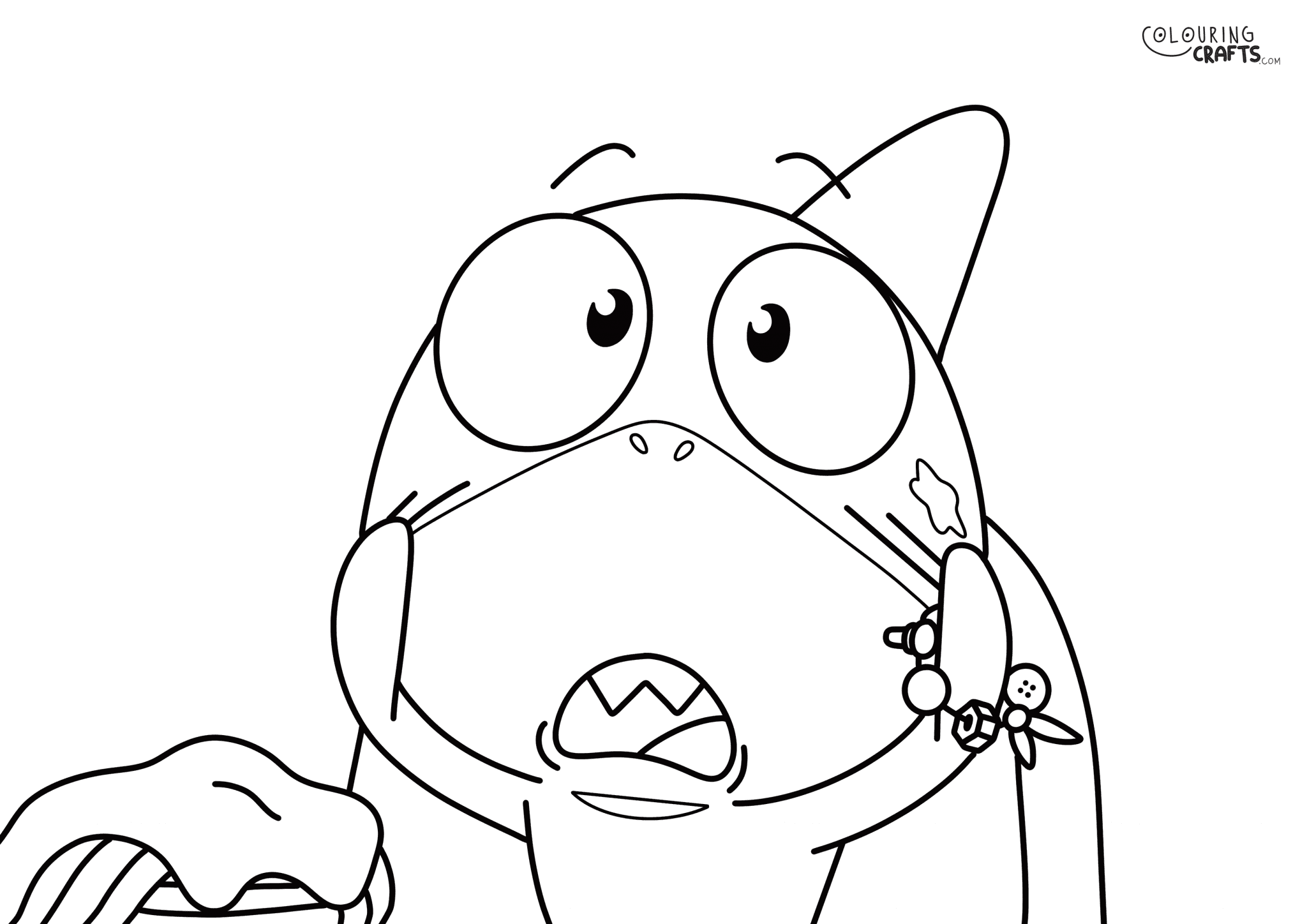 Brooklyn Shark Baby Shark Colouring Page Colouring Crafts