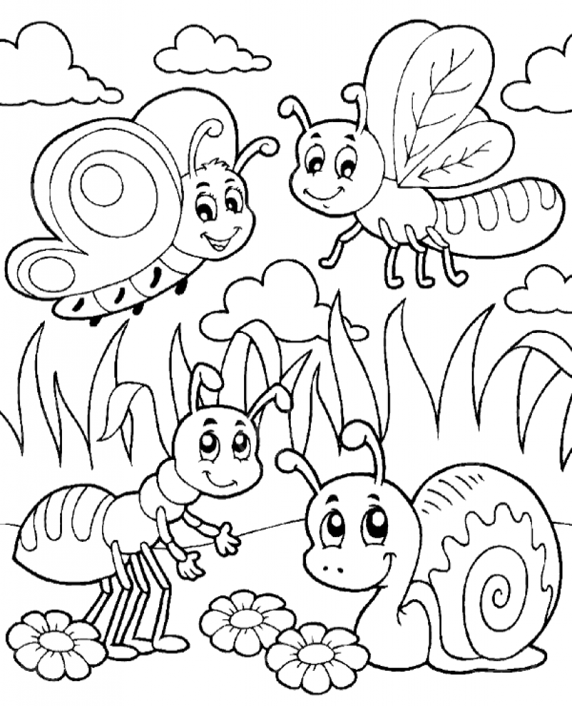 Bug Coloring Pages Printable Printable Calendars AT A GLANCE