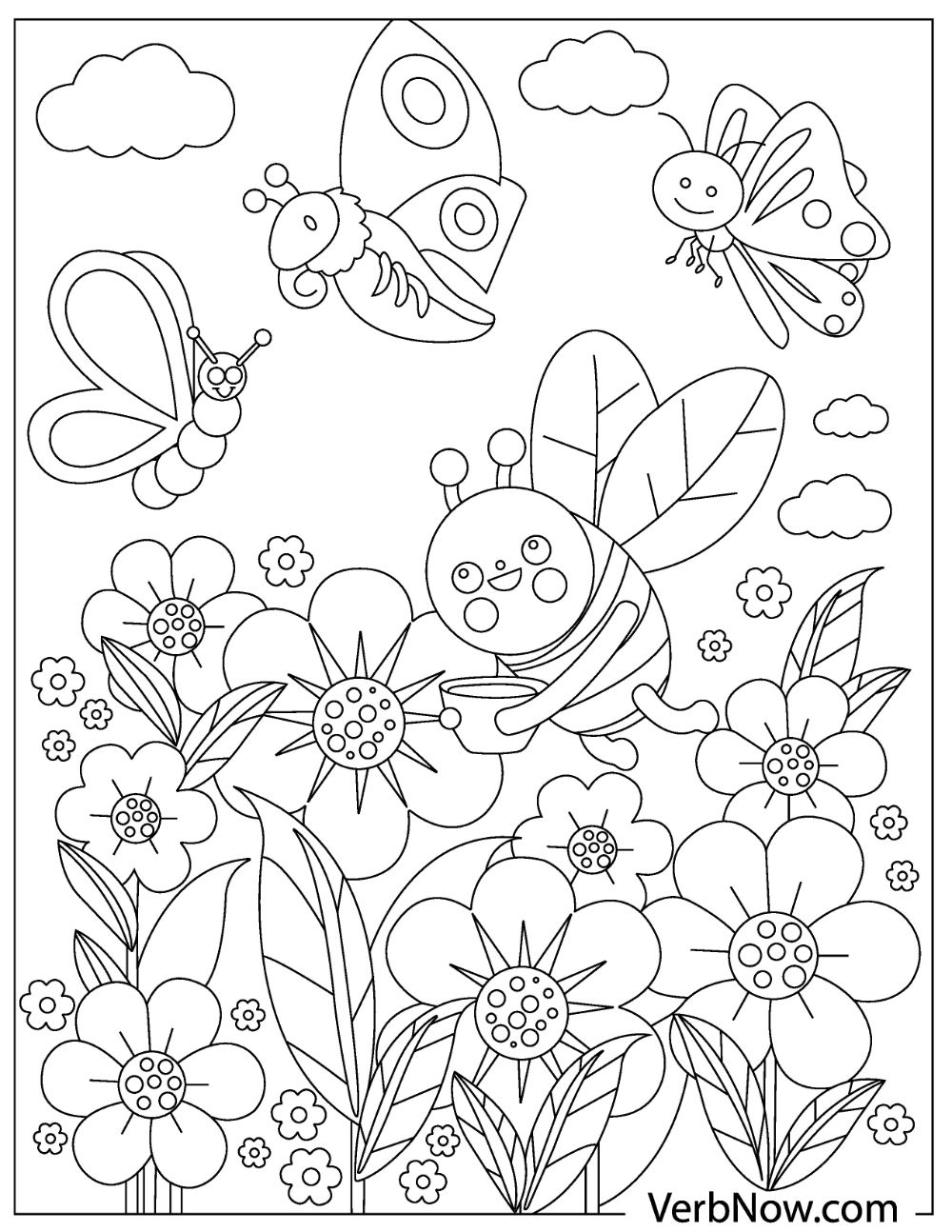 Bugs Coloring Pages Printable Free Printable Bug Coloring Pages For Kids