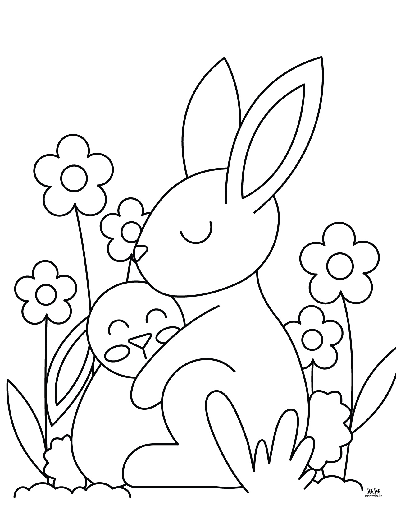 bunny printable coloring pages