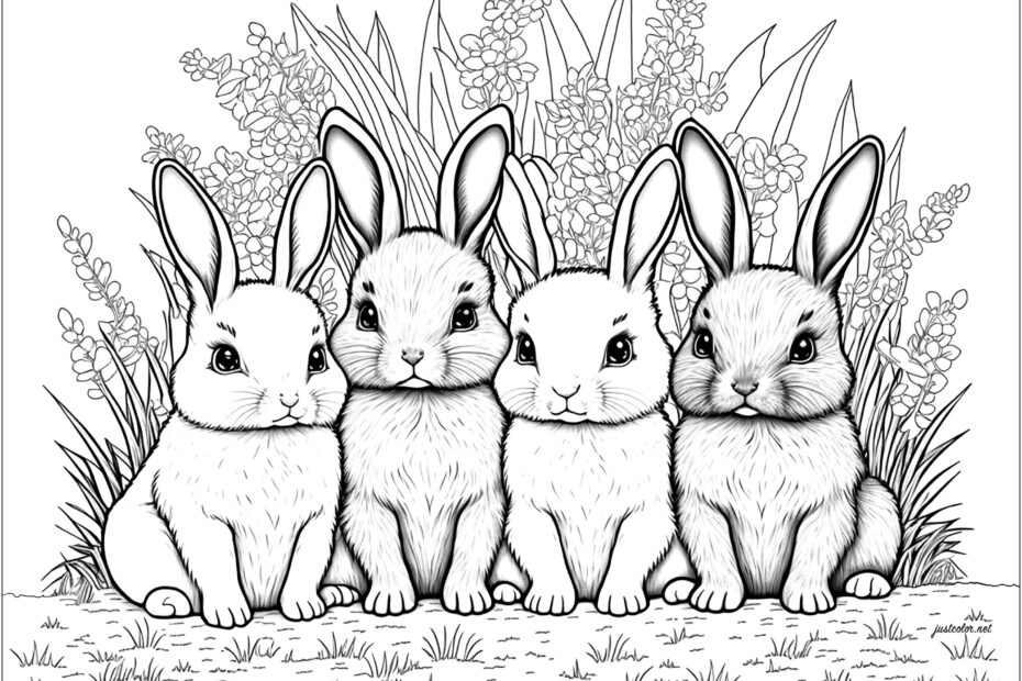 Bunny Coloring Sheet Free Printable Printable Free Templates