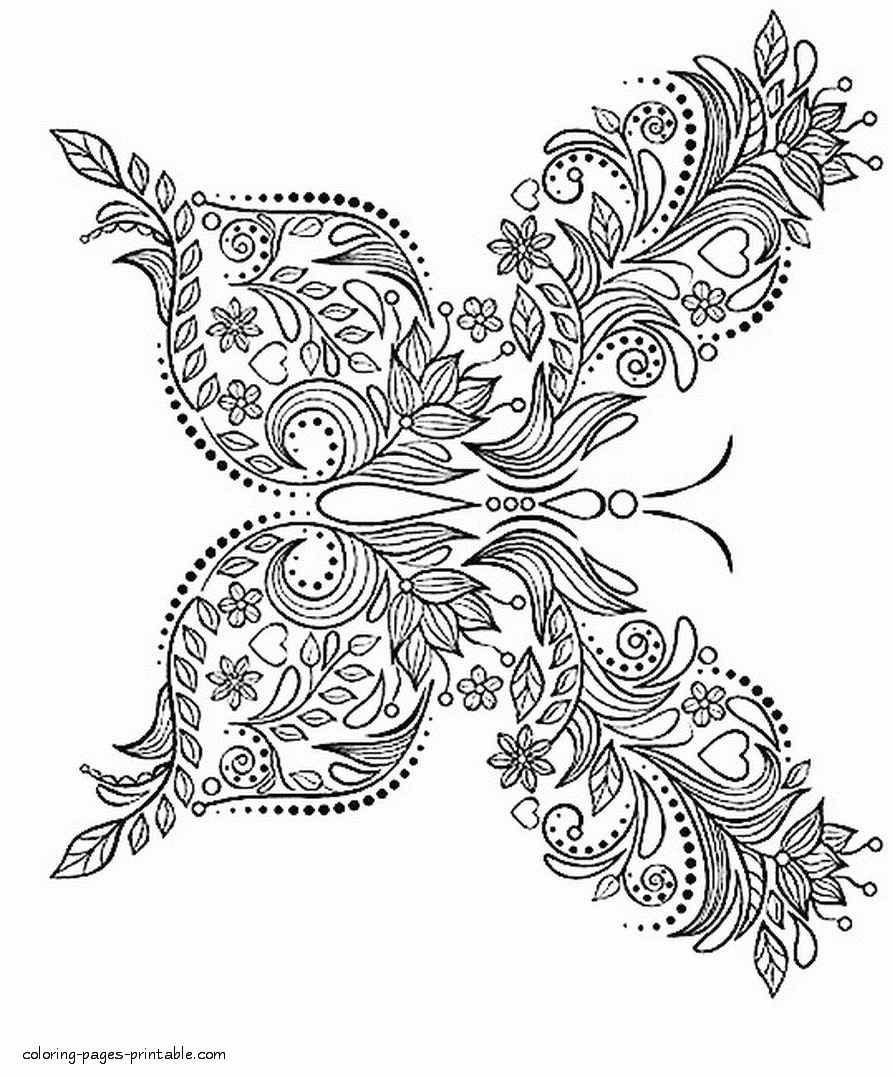 Butterfly Adults Coloring Pages COLORING PAGES PRINTABLE COM Butterfly Adults Coloring Pages COLORING PAGES PRINTABLE COM