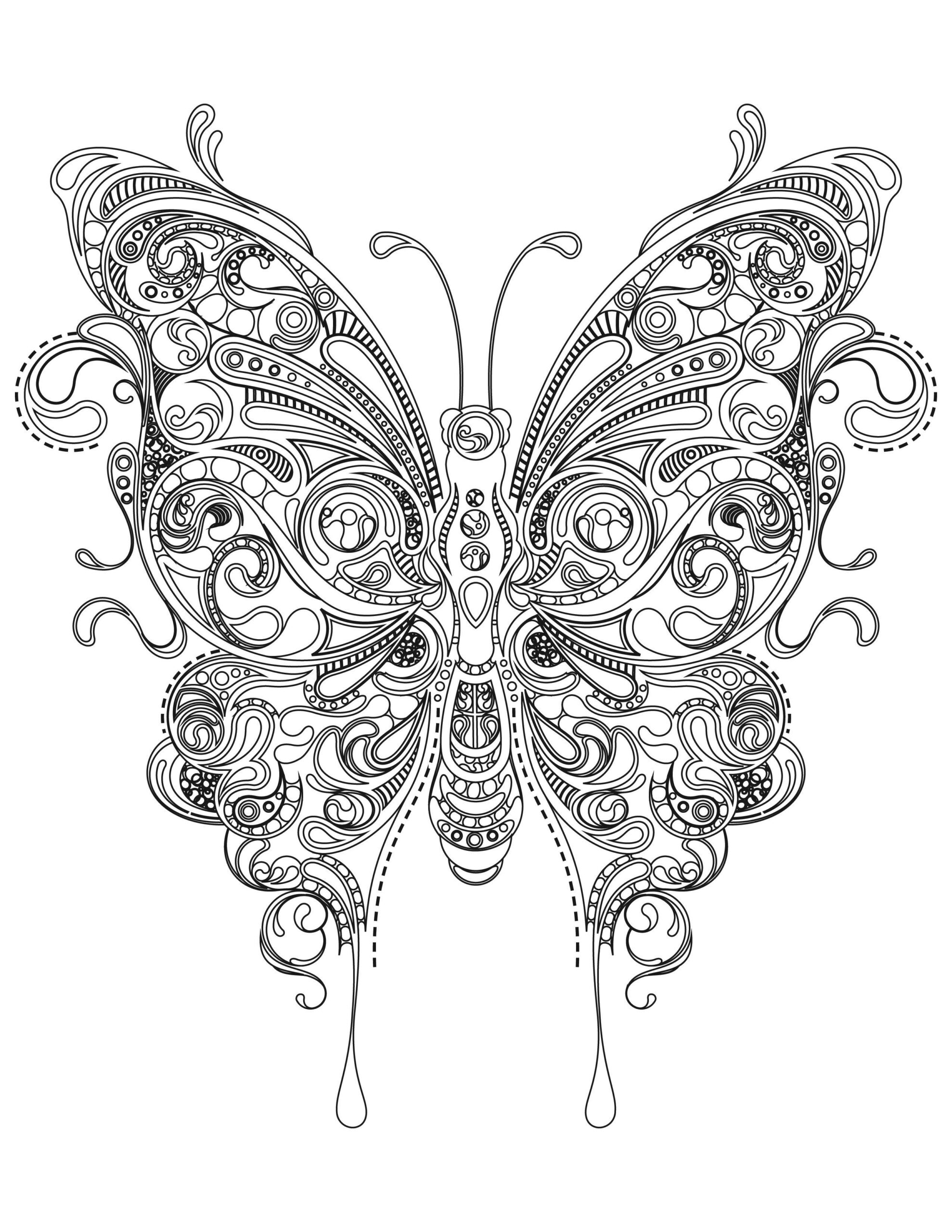 Butterfly Coloring Pages For Adults Pin On Diy Free Coloring Pages